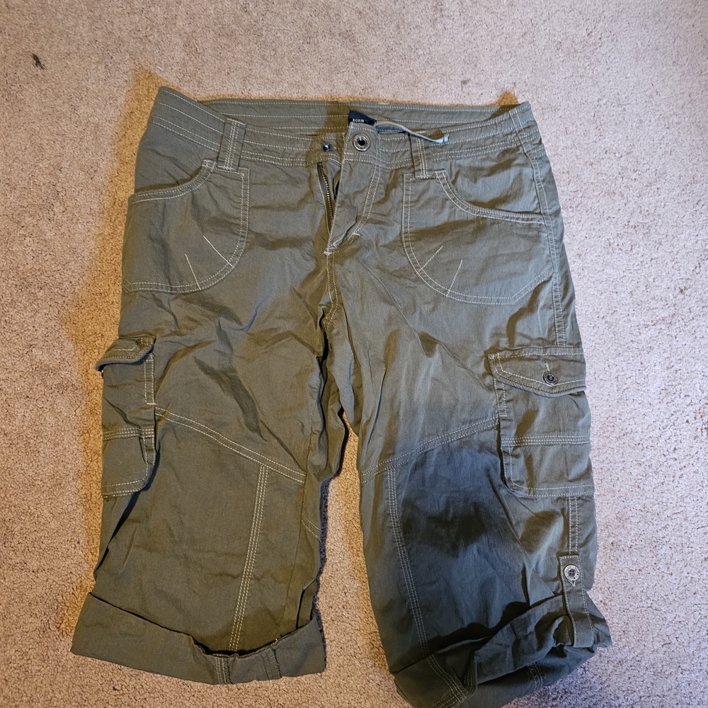 Kuhl Sage Green Women's Cargo Shorts